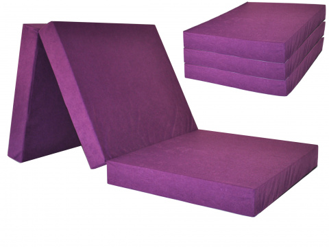 Skládací matrace pro hosty Fun fialová