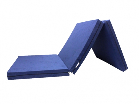 Skládací matrace pro hosty modrá 8 cm