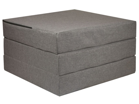Skládací matrace pro hosty Sawana 65x195x10 cm světle šedá