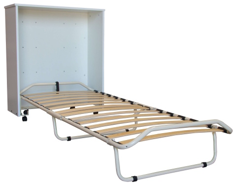 Skládací postel ve skříňce Pisolo - bílá