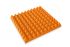 Akustická pěna jehlan oranžový 50x50x5 cm