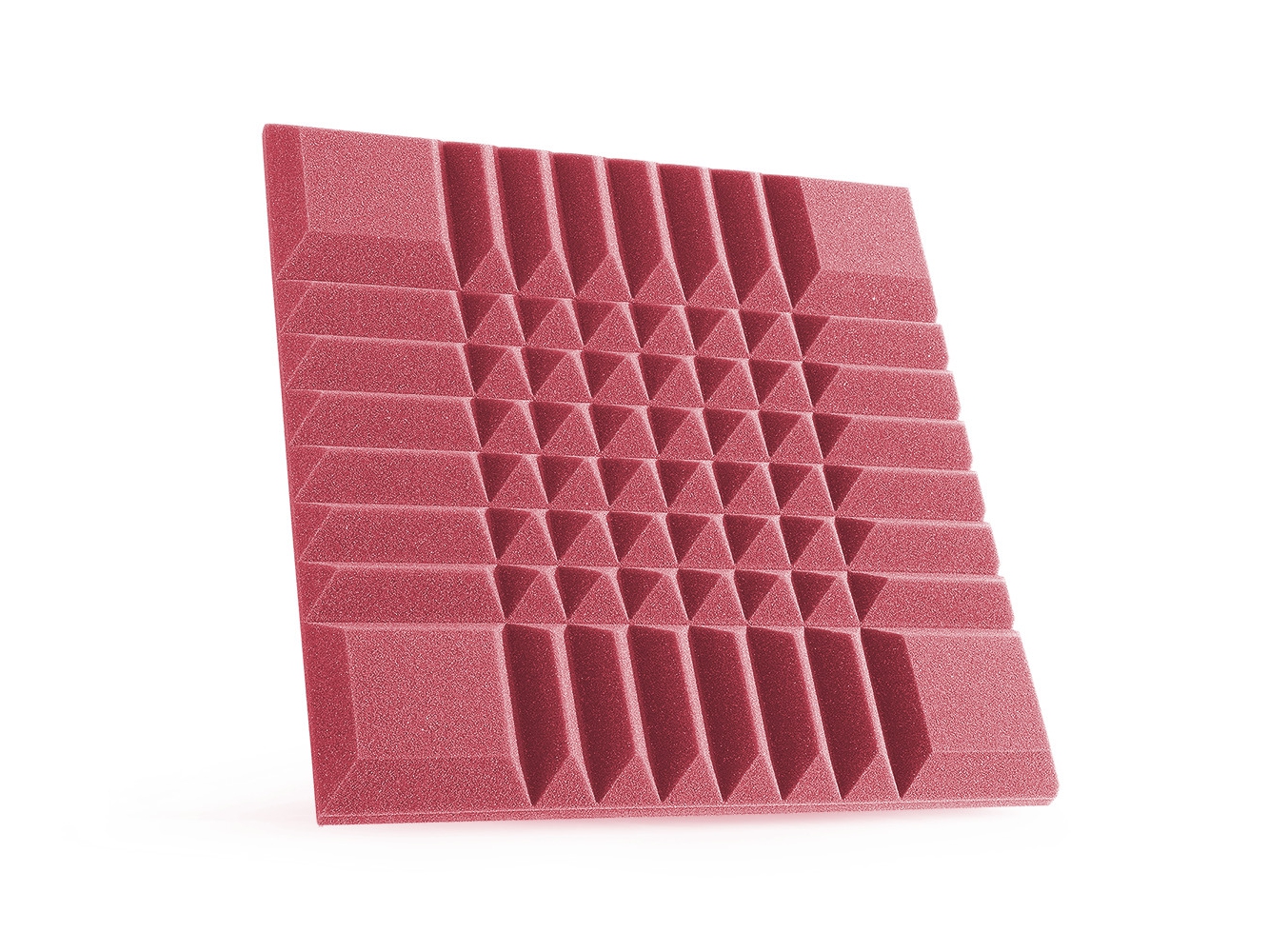 Akustická pěna combo B červená 50x50x4 cm