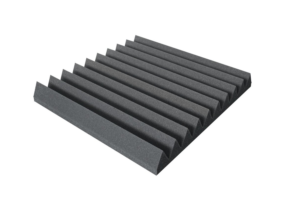 Levně Mega-acoustic Akustická pěna V-profil grafit 50x50x7 cm
