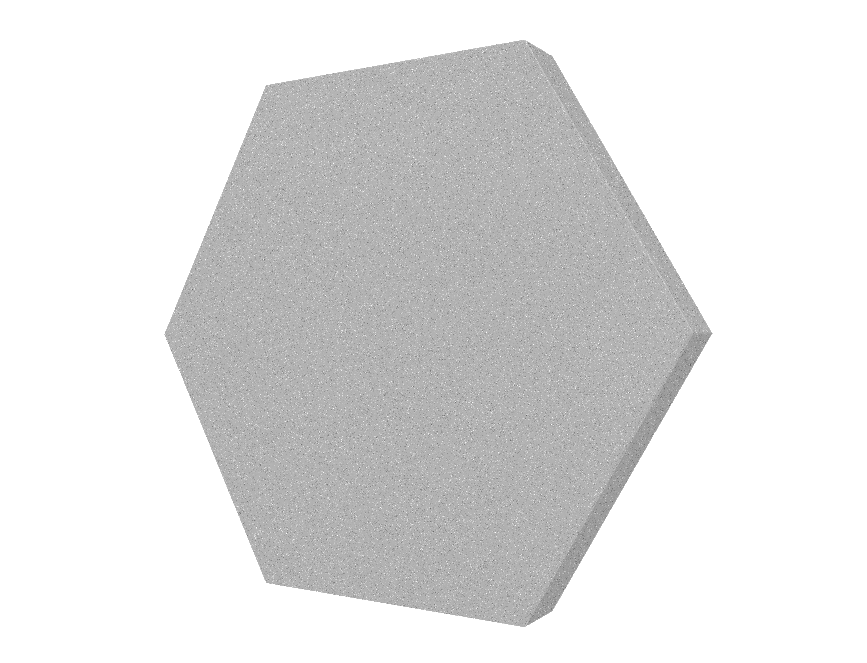 Mega-acoustic Absorpční panel HoneyFoam světle šedá 5 cm