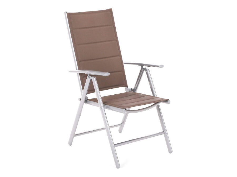 Levně Home&Garden Zahradní židle Ibiza Pollywood Silver / Taupe
