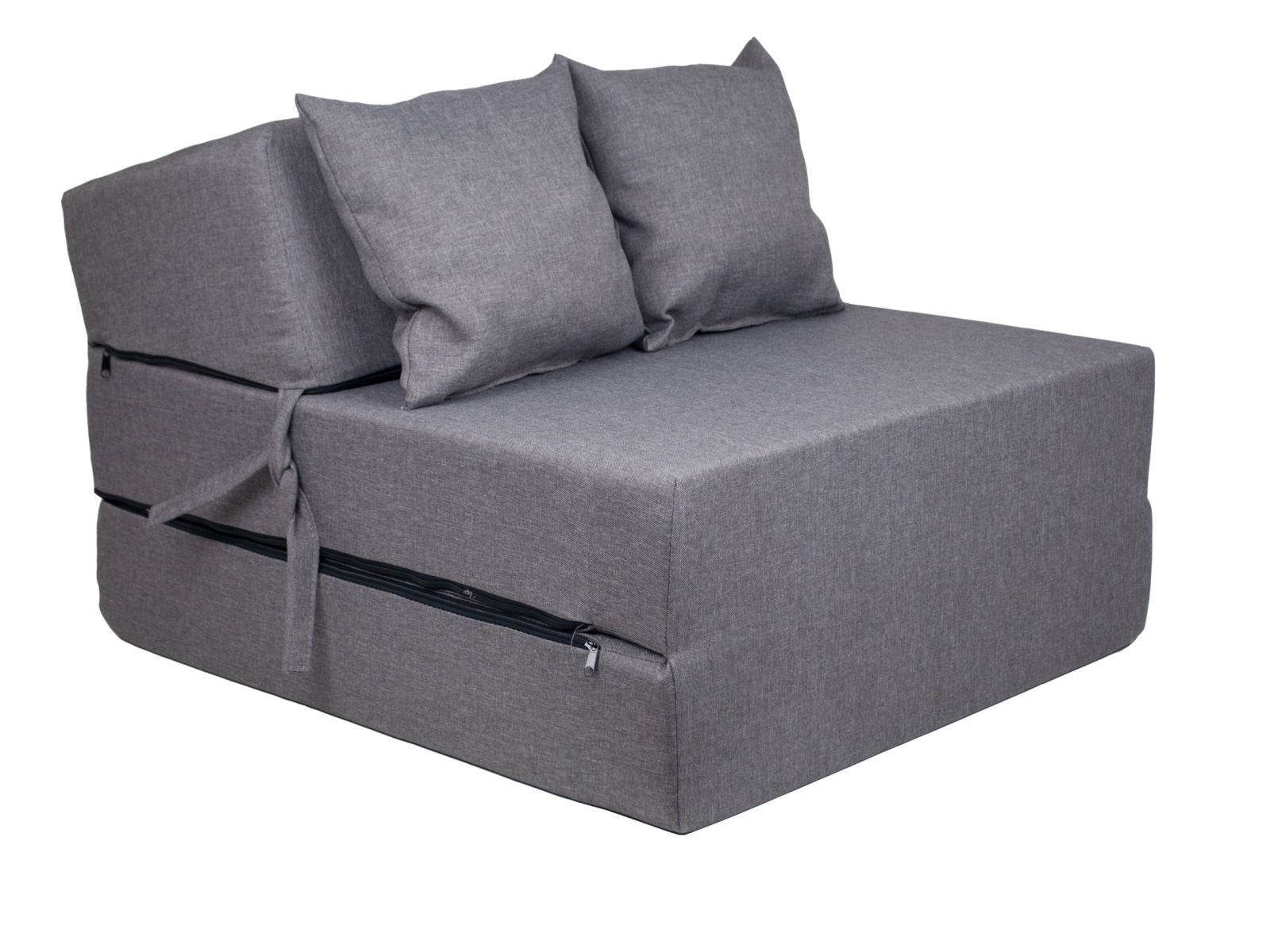 Rozkládací křeslo - matrace pro hosty Comfort Sawana šedé 70x200x15 cm