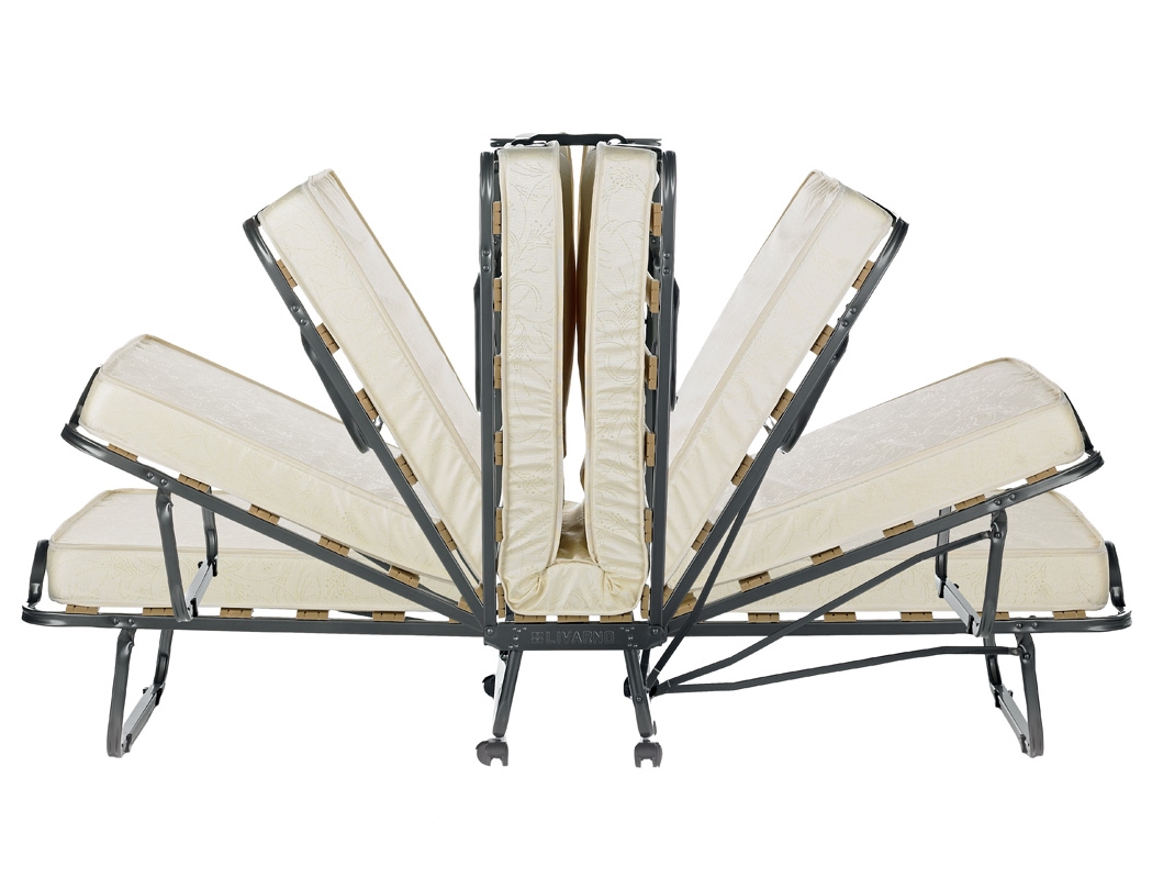 (II.) Skládací postel Luxor 90x200 cm - antracit - 2. JAKOST!