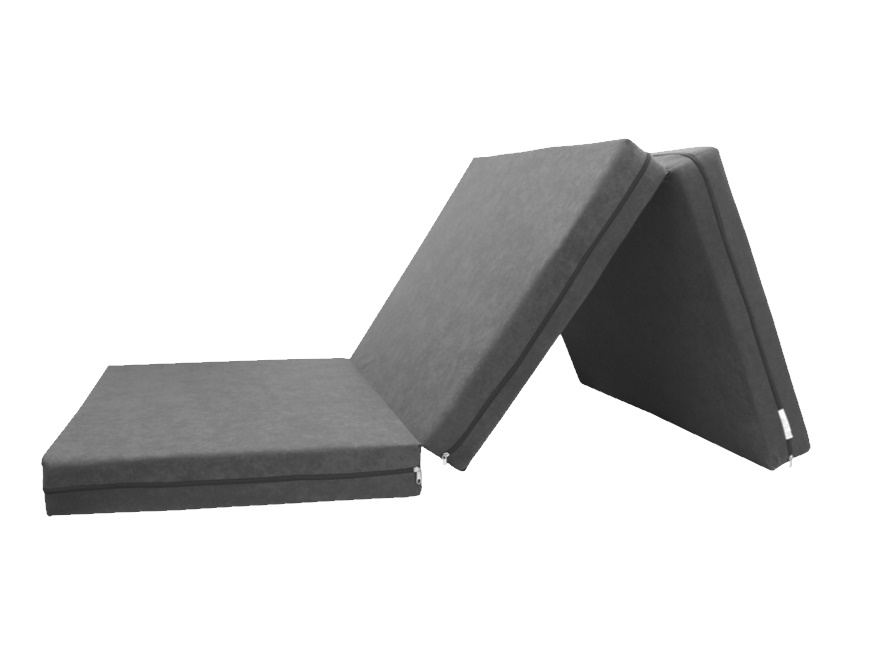Levně e-matrace.com Skládací matrace pro hosty šedá 10 cm