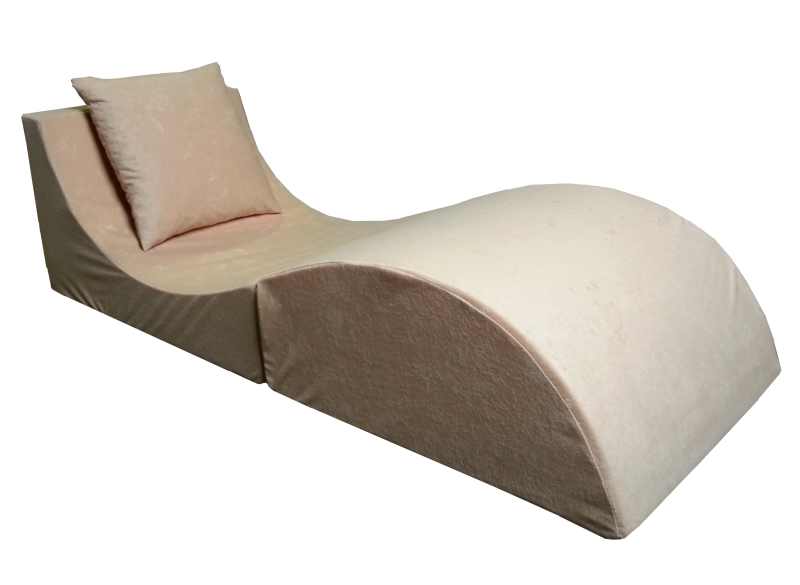 e-matrace.com Skládací relaxační křeslo | Lehátko | Taburet | béžové