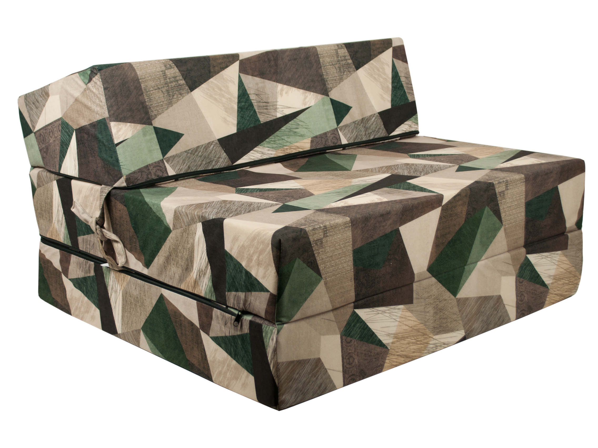 Levně Fimex Rozkládací křeslo - matrace pro hosty Army 90x200x15 cm
