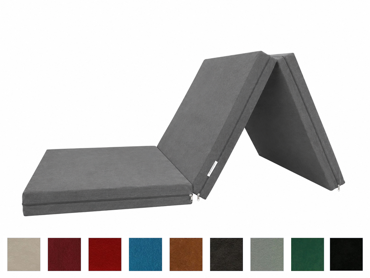 e-matrace.com Skládací matrace pro hosty 8 cm 120x195 cm, černá (0001)
