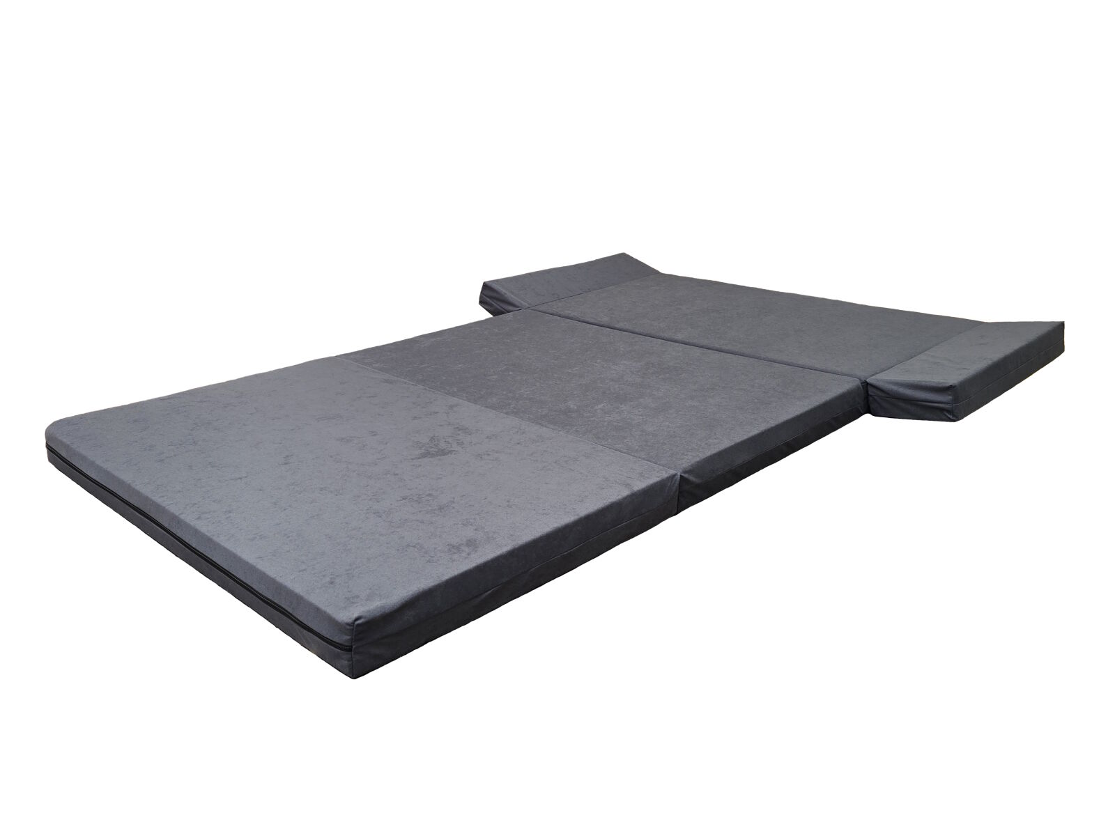 Skládací matrace do auta šedá 110/135x195x8 cm