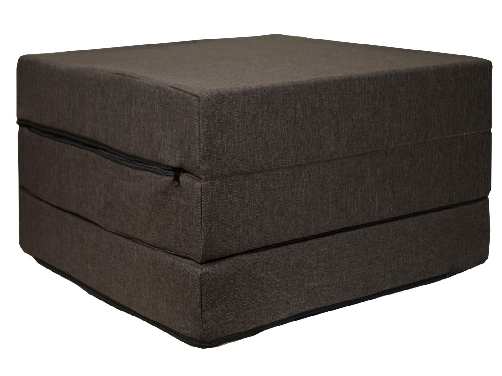 Levně Fimex Skládací matrace pro hosty Sawana 65x195x10 cm tmavě hnědá