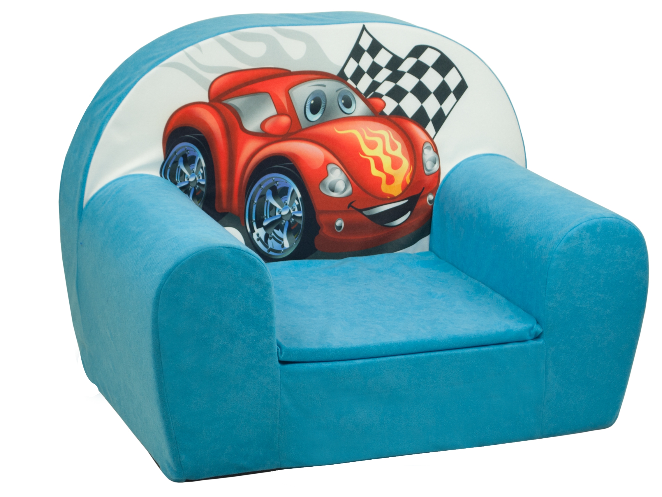 Molitanové dětské křesílko Auto modré Molitanové dětské křesílko Auto modré