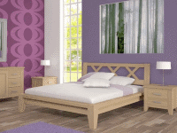 Manželská postel z masivu