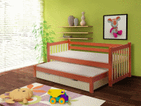 Rozkládací postel s úložným prostorem